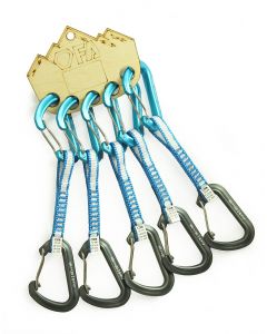 FA Відтяжка з карабінами HELIUM EXPRESS DY 10 mm 11 cm (5 шт.)