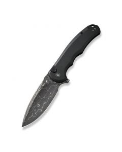Ніж складаний туристичний Civivi Praxis,  (9.5 см) Damascus / Aluminum чорний