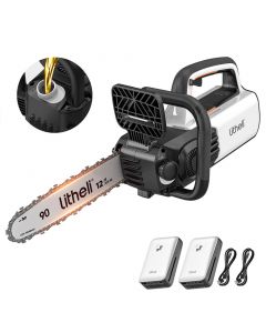 Акумуляторна ланцюгова пила Litheli, живлення від павербанку (2 шт УМБ Litheli Power Bank 10000 mAh, 45 W, 2А в комплекті)