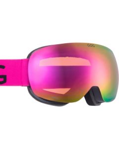 Маска GOG Ryder Cat. 2 matt black/polychromatic pink