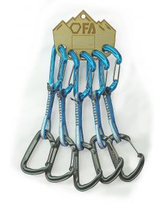 FA Відтяжка з карабінами NEON EXPRESS DY 10 mm 11 cm (5 шт)