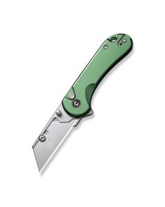 Ніж трапеція складаний кишеньковий Civivi Elementum Utility, (5.8 см) 6Cr13 / Aluminum зелений