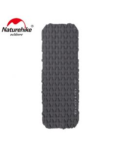 Матрац туристичний надувний одномісний Naturehike FC-10 NH19Z001-P, 195х59х65 мм, графітовий для кемпінгу