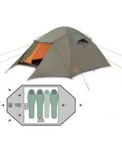 Палатка трехместная Pinguin - Taifun 3 Green, (PNG 134.3)