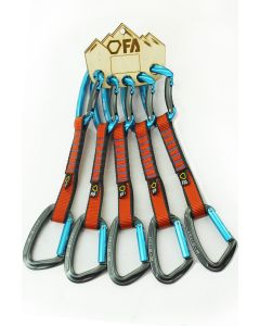 FA Відтяжка з карабінами ROCK EXPRESS PAD 19 mm 16 cm (5 шт.) BLUE