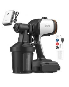 Акумуляторний фарборозпилювач безщітковий Litheli, живлення від павербанку (УМБ Litheli Power Bank 20000 mAh, 45 W, 4А в комплекті)