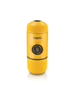 Портативна еспресо-кавоварка Wacaco Nanopresso жовта, механічна, для меленої кави