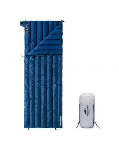 Спальний мішок з натуральним пухом Naturehike CWM295 CNK2300SD013, блакитний