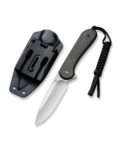 Ніж фіксований тактичний Civivi Elementum, (10.1 см) D2 / Micarta чорний