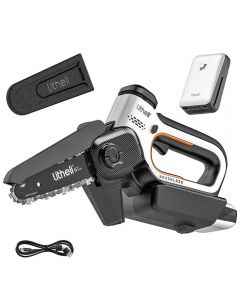 Акумуляторна міні-пила безщіткова, живлення від павербанку (УМБ Litheli Power Bank 10000 mAh, 45 W, 2А в комплекті)