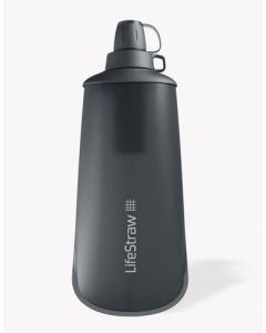 Пляшка-фільтр для води LifeStraw Peak Squeeze, 1 л, Dark Mountain Gray (LSW LSPSF1GRWW)