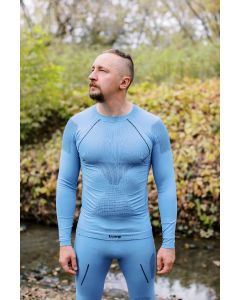 Термобілизна чоловіча Tramp Active комплект (футболка+штани) UTRUM-021-blue